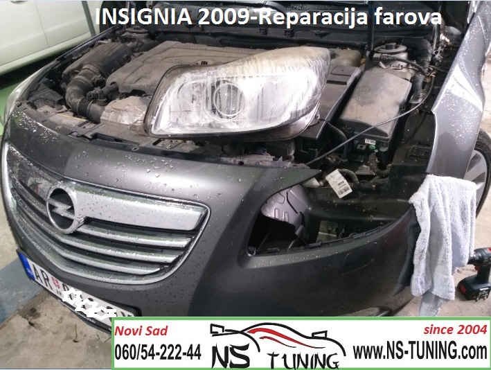 reparacija mokri farovi kondenz rosa opel insignia 2009 trafo balast 009 720 ugradnja novi sad tuning